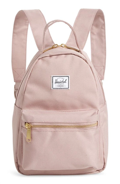 Herschel Supply Co Nova Small Fabric Backpack In Ash Rose