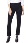 Nydj Sheri Tummy Control Slim Straight-leg Jeans In Black