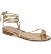 Emme Parsons 15mm Susan Metallic Leather Thong Sandal In Gold