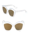 GUCCI 53MM Butterfly Sunglasses,0400099038468