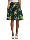 MARC JACOBS Parrot Belted Skirt,0400099209331