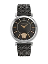VERSACE Helix Leather Strap Watch,0400093898462
