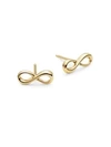 SAKS FIFTH AVENUE Tiny Infinity 14K Yellow Gold Stud Earrings,0400099253749