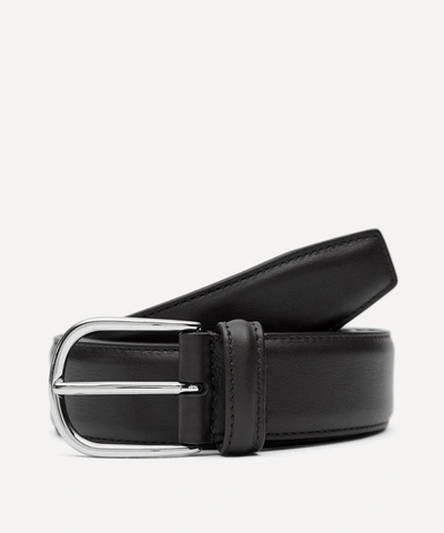 Anderson's Andersons Leather Belt - Dark Brown Smooth In Black