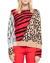 ZADIG & VOLTAIRE DELLY ANIMAL-PRINT SWEATER,WGMZ1115F