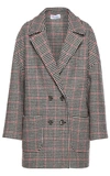RED VALENTINO HOUNDSTOOTH-CHECK WOOL-BLEND COAT,10663223