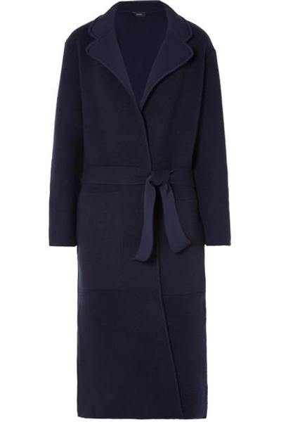 Joseph Wool-blend Coat In Navy