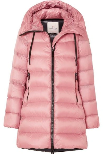 Moncler Quilted Shell Down Jacket In Pink