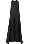 TOM FORD CAPE-EFFECT SILK-GEORGETTE JUMPSUIT