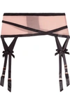 AGENT PROVOCATEUR Joan microfiber suspender belt