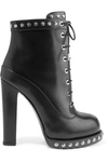 ALEXANDER MCQUEEN STUDDED LEATHER ANKLE BOOTS