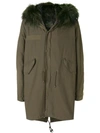 MR & MRS ITALY trimmed hooded parka