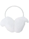 LISKA LISKA FUR EAR PLUGS - WHITE