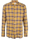 TINTORIA MATTEI TINTORIA MATTEI CHECKED SHIRT - YELLOW