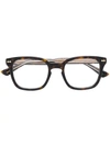 GUCCI TORTOISESHELL SQUARE-FRAME GLASSES