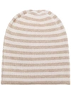 DANIELAPI horizontal striped beanie