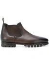 SANTONI LOW CHELSEA BOOTS