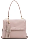 LIU •JO LIU JO MOSCOVA TASSEL TOTE BAG - PINK