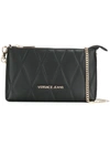 VERSACE JEANS VERSACE JEANS QUILTED CHAIN WALLET - BLACK