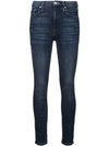 MOTHER MOTHER FADED SKINNY JEANS - BLUE