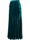 ETRO ETRO LONG PLEATED SKIRT - GREEN