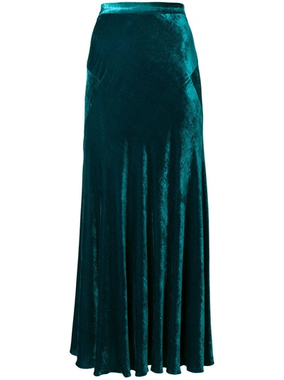 Etro Long Pleated Skirt - Green