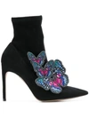 SOPHIA WEBSTER BUTTERFLY ANKLE BOOTS