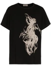 YOHJI YAMAMOTO NAKED WOMAN PRINT COTTON T SHIRT