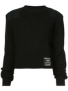 PROENZA SCHOULER PROENZA SCHOULER PSWL RIBBED SWEATER - BLACK