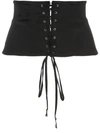 FLEUR DU MAL CORSET-STYLE SILK BELT