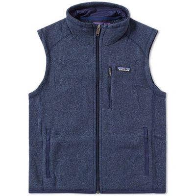 Patagonia 'better Sweater' Zip Front Vest In Blue