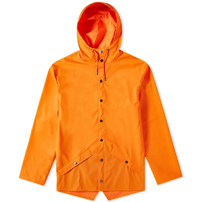 Rains Classic Jacket In Orange
