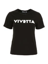 VIVETTA T-SHIRT WITH LOGO PRINT,10663702