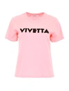 VIVETTA T-SHIRT WITH LOGO PRINT,10663703