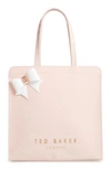 TED BAKER AURACON BOW ICON TOTE - PINK,XC8W-XB1D-AURACON