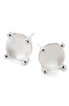 Ippolita Mini Stud Earrings In Sterling Silver In Silver/ Mother Of Pearl