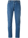 RE/DONE RE/DONE CROPPED JEANS - BLUE