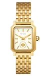 Tory Burch Women's Robinson Gold-tone Stainless Steel Bracelet Watch 27x29mm