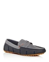 SWIMS MEN'S LUX NUBUCK LEATHER & RUBBER PENNY LOAFER DRIVERS,21303-649