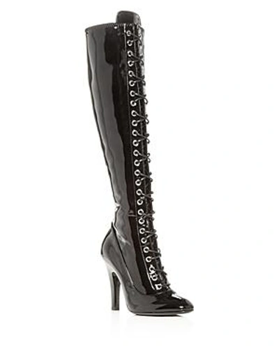 Moschino Boots In Patent Leather 31339 In Black