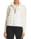 MONCLER MIXED MEDIA PUFFER VEST JACKET,D2093948750098124