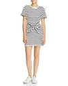 RAG & BONE RAG & BONE/JEAN HALSEY TIE-FRONT STRIPED T-SHIRT DRESS,W285C07UR