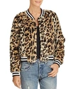 JACK BY BB DAKOTA JACK BY BB DAKOTA CLEVER GIRL LEOPARD PRINT FAUX FUR BOMBER JACKET,JI302612