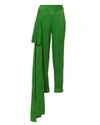 HELLESSY Romeo Side Drape Green Cigarette Pants,H16P07990
