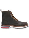 MONCLER MONCLER VANCOUVER ANKLE BOOTS - BROWN