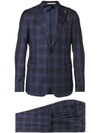 PAOLONI CHECKED TWO PIECE SUIT