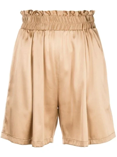 Styland High Waisted Culotte Shorts In Neutrals