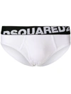 Dsquared2 Logo-print Waistband Briefs In White