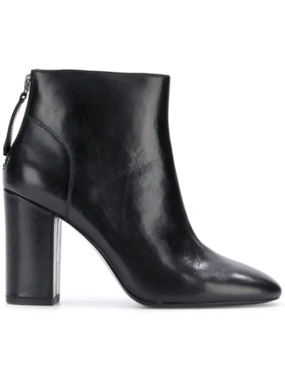 Ash Classic Ankle Boots In Black