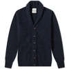 JAMIESONS OF SHETLAND Jamieson's of Shetland Elbow Patch Shawl Collar Cardigan,MK839DS-73044